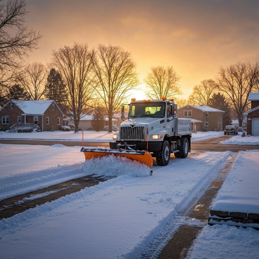 Professional snow removal service